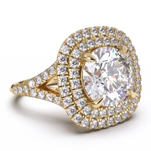 Engagement ring 3d jewellery model render